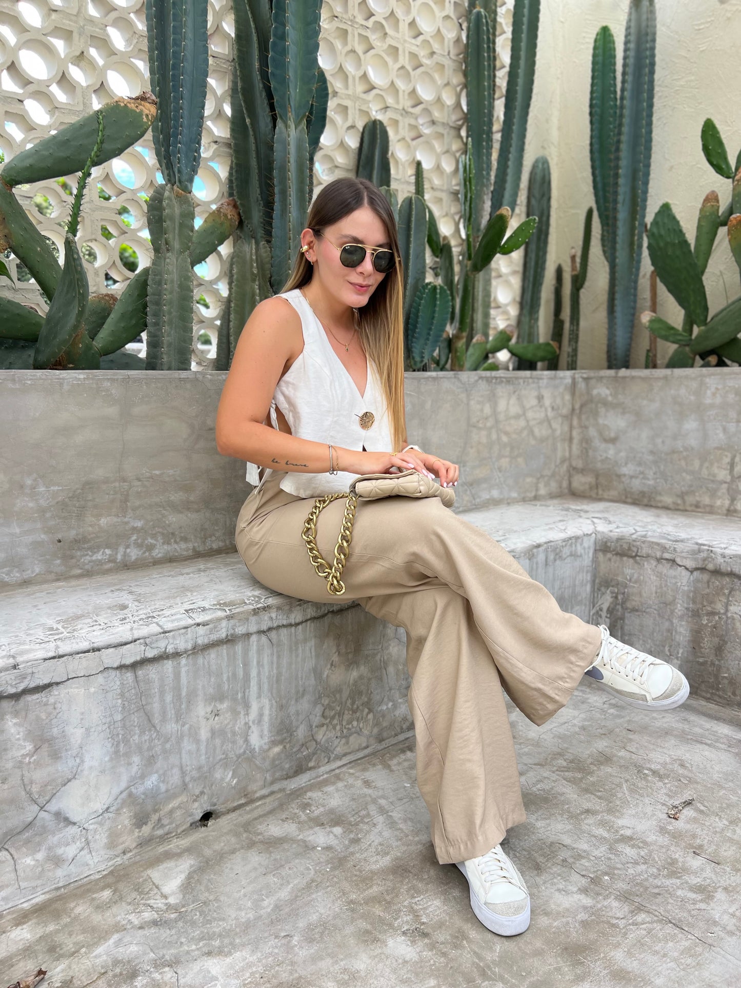 Blusa Chai Blanco