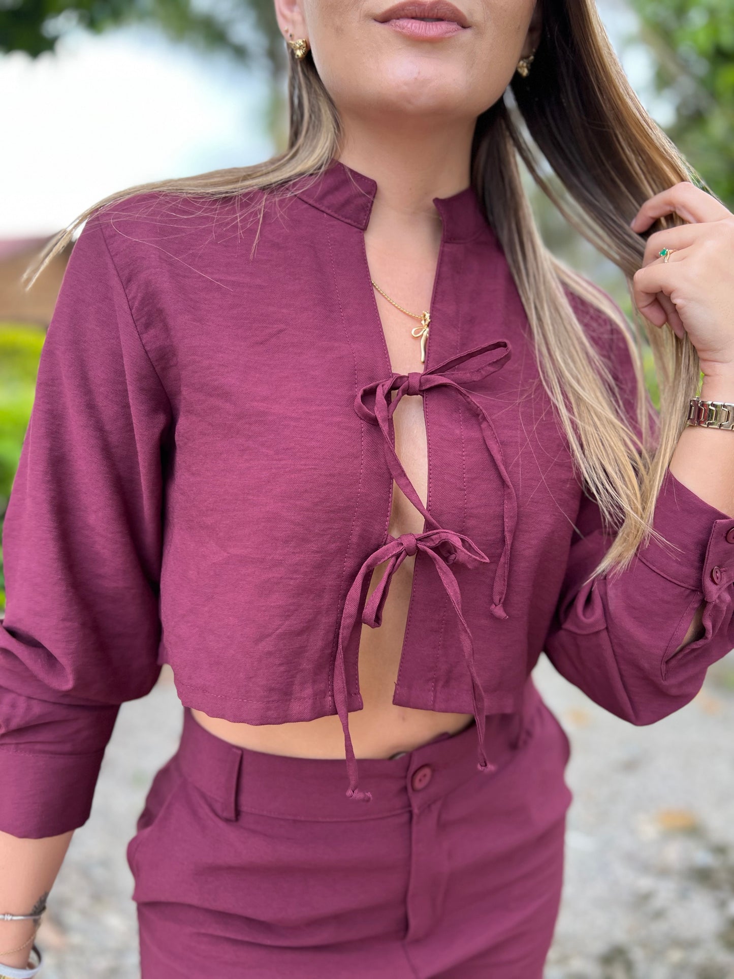 Blusa Amahia Vinotinto