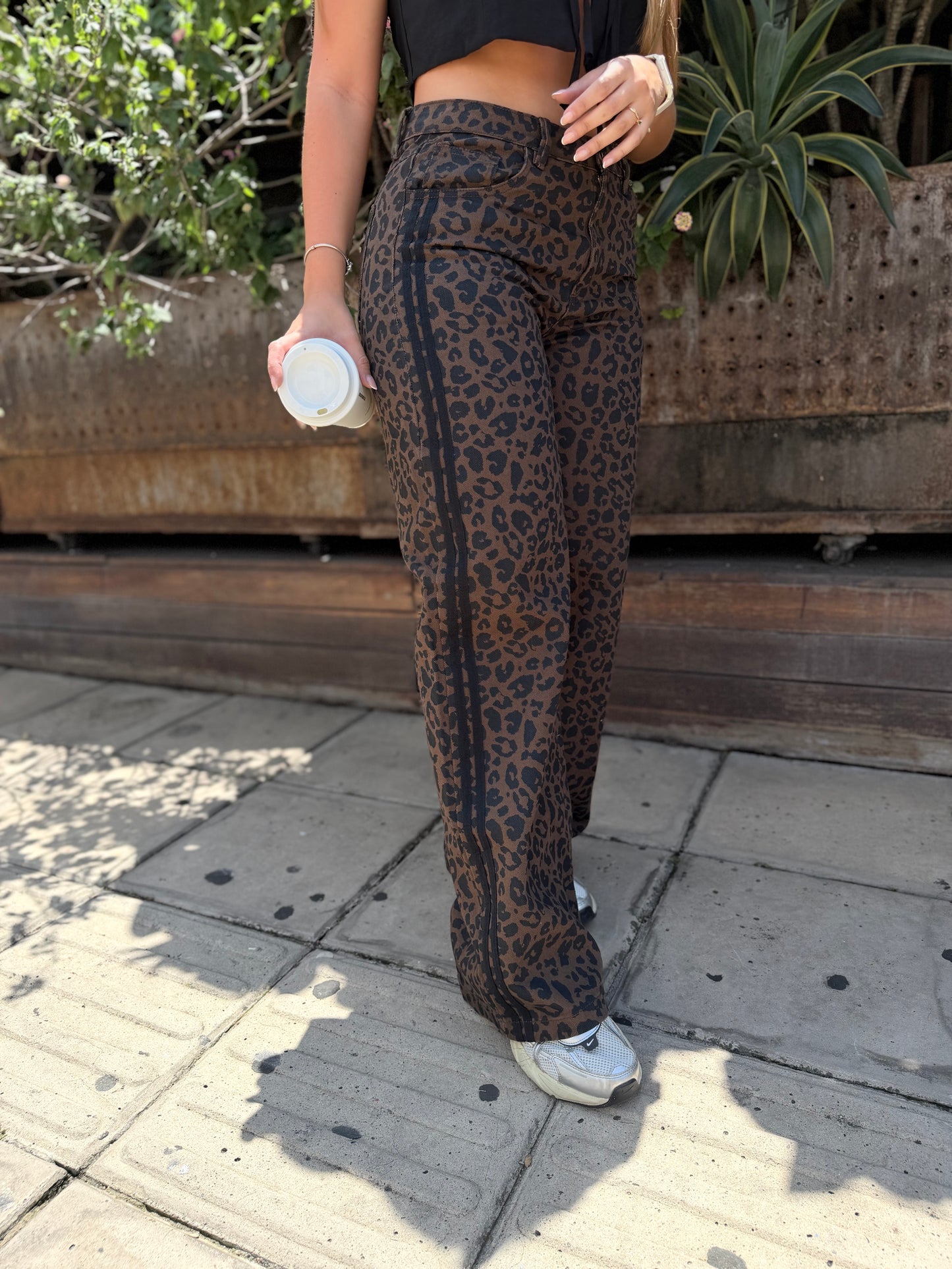 Jean Print Gadel Cafe-Negro