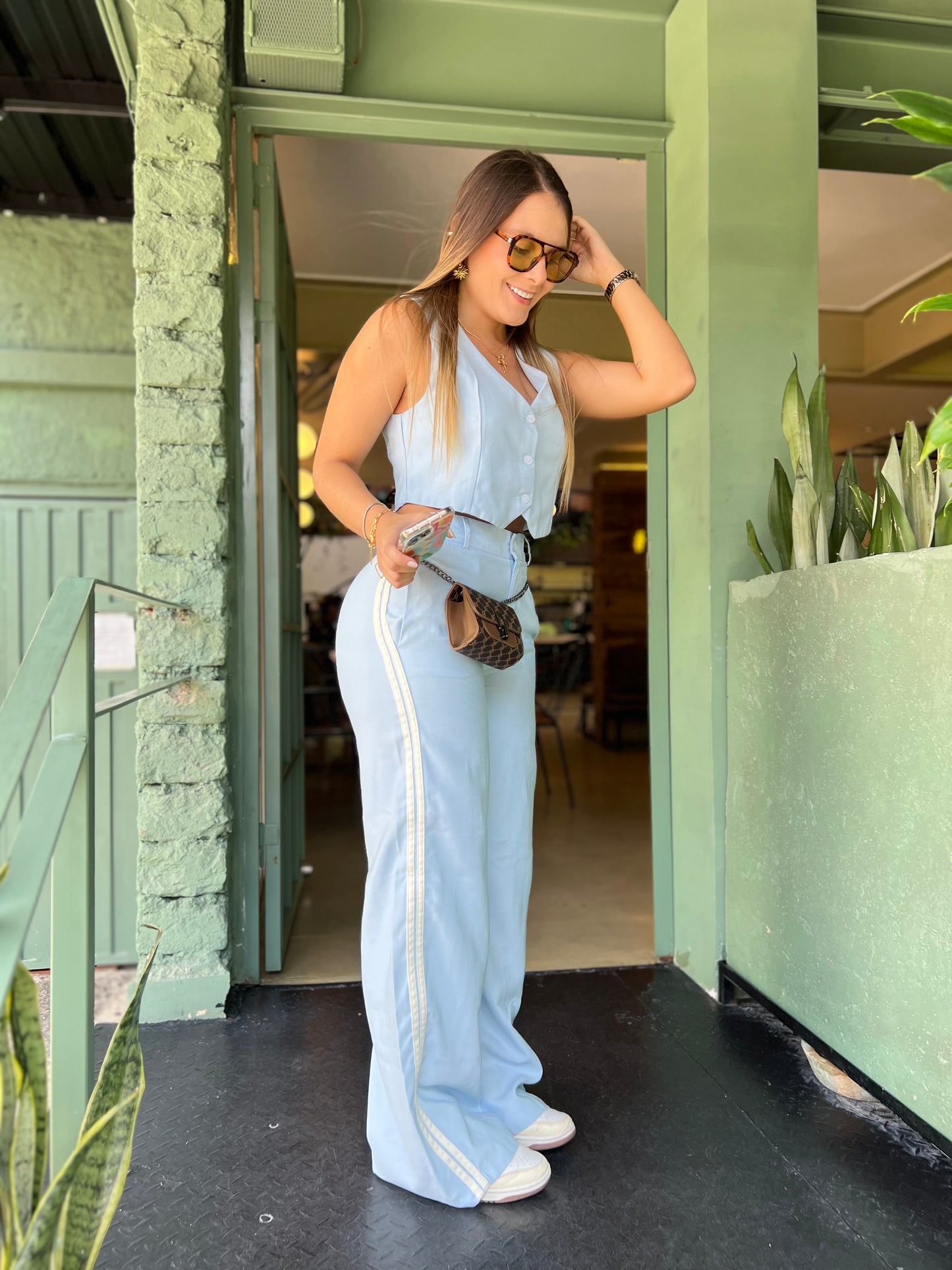 Pantalón Olivia Celeste