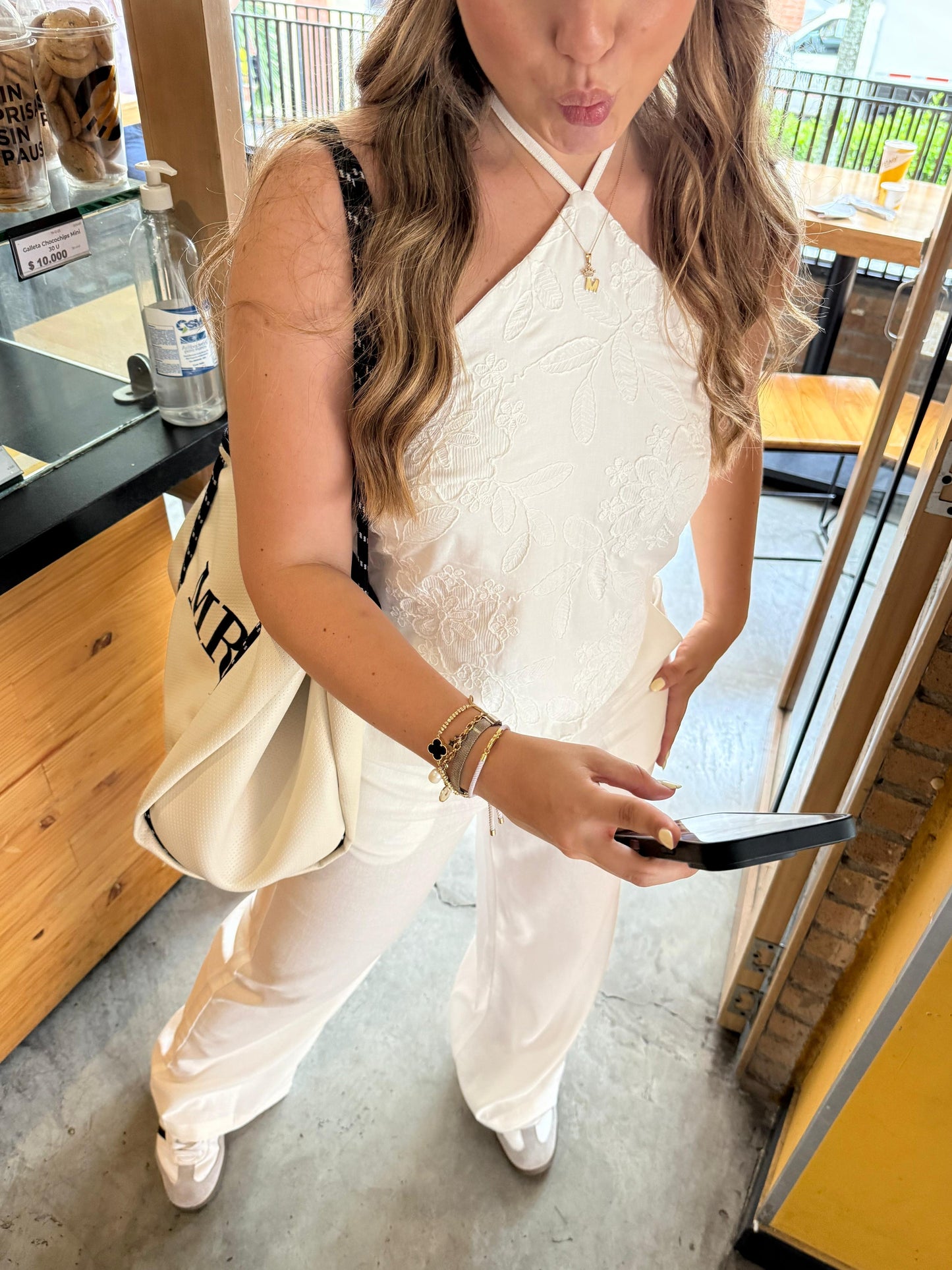 Pantalón Mola Lino Blanco