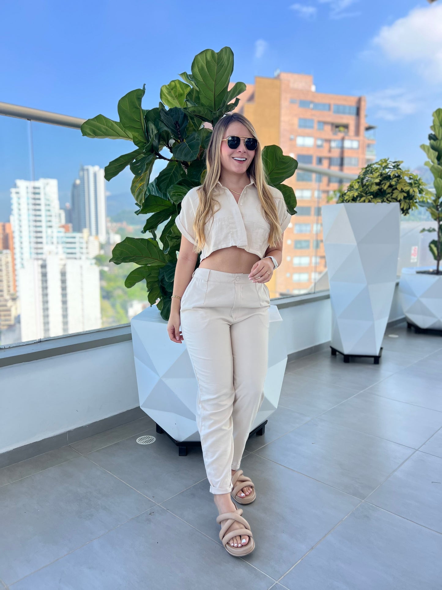 Pantalón Rigel Crema