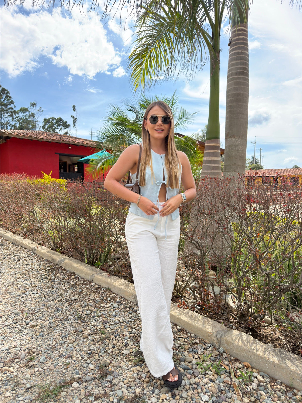 Blusa Chicago Celeste