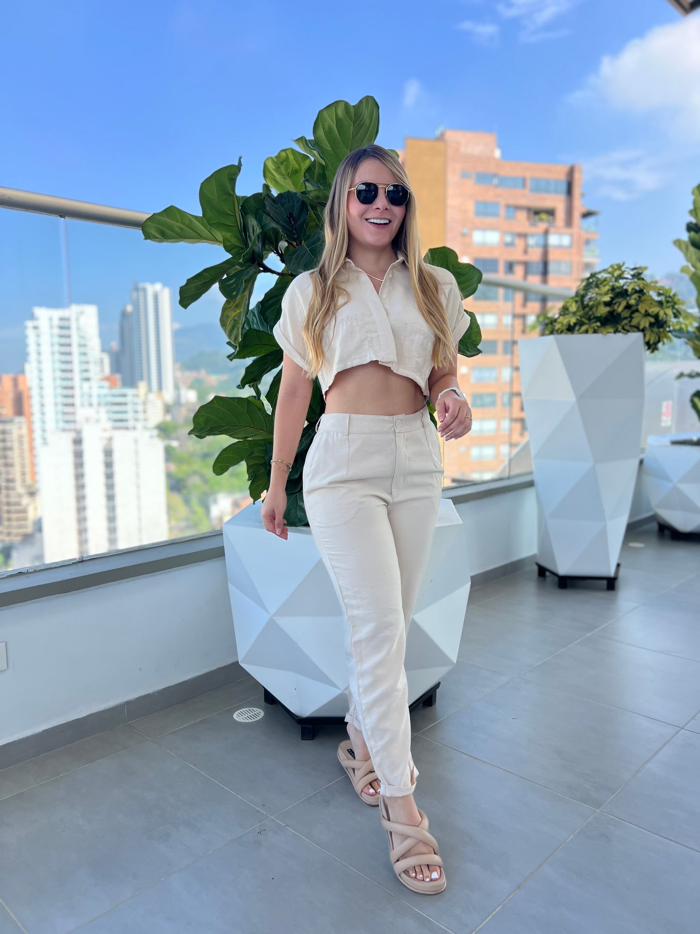 Pantalón Rigel Crema