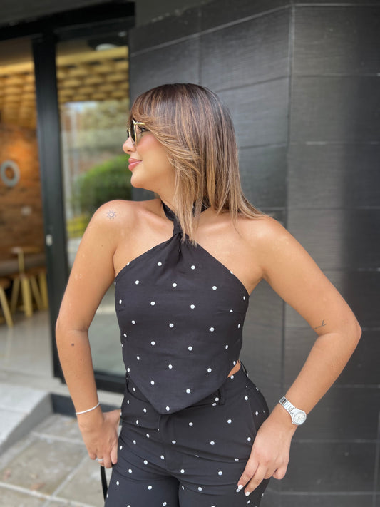 Blusa Maison Lunares Negro