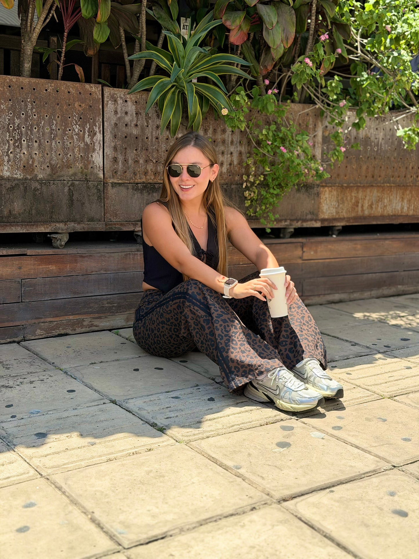 Jean Print Gadel Cafe-Negro