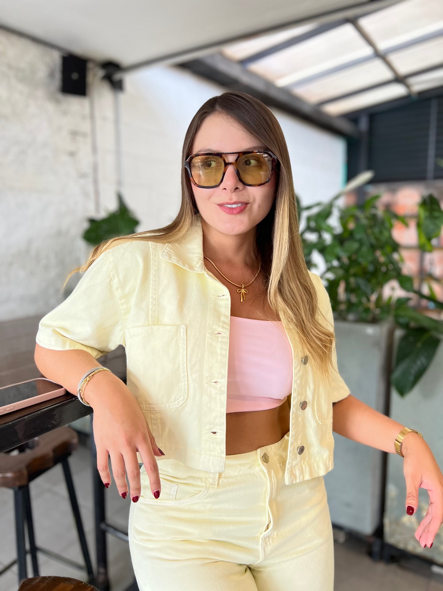 Chaleco Dona Amarillo