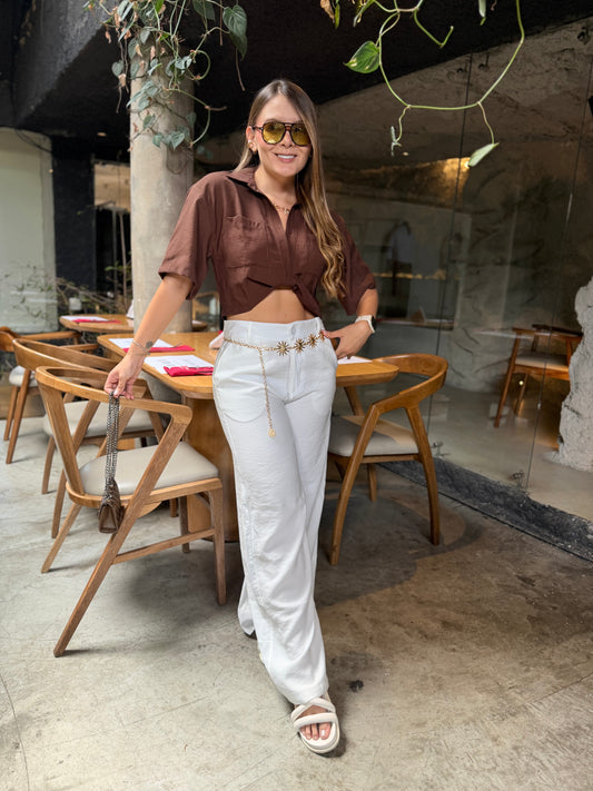 Blusa Cuarzo Cafe
