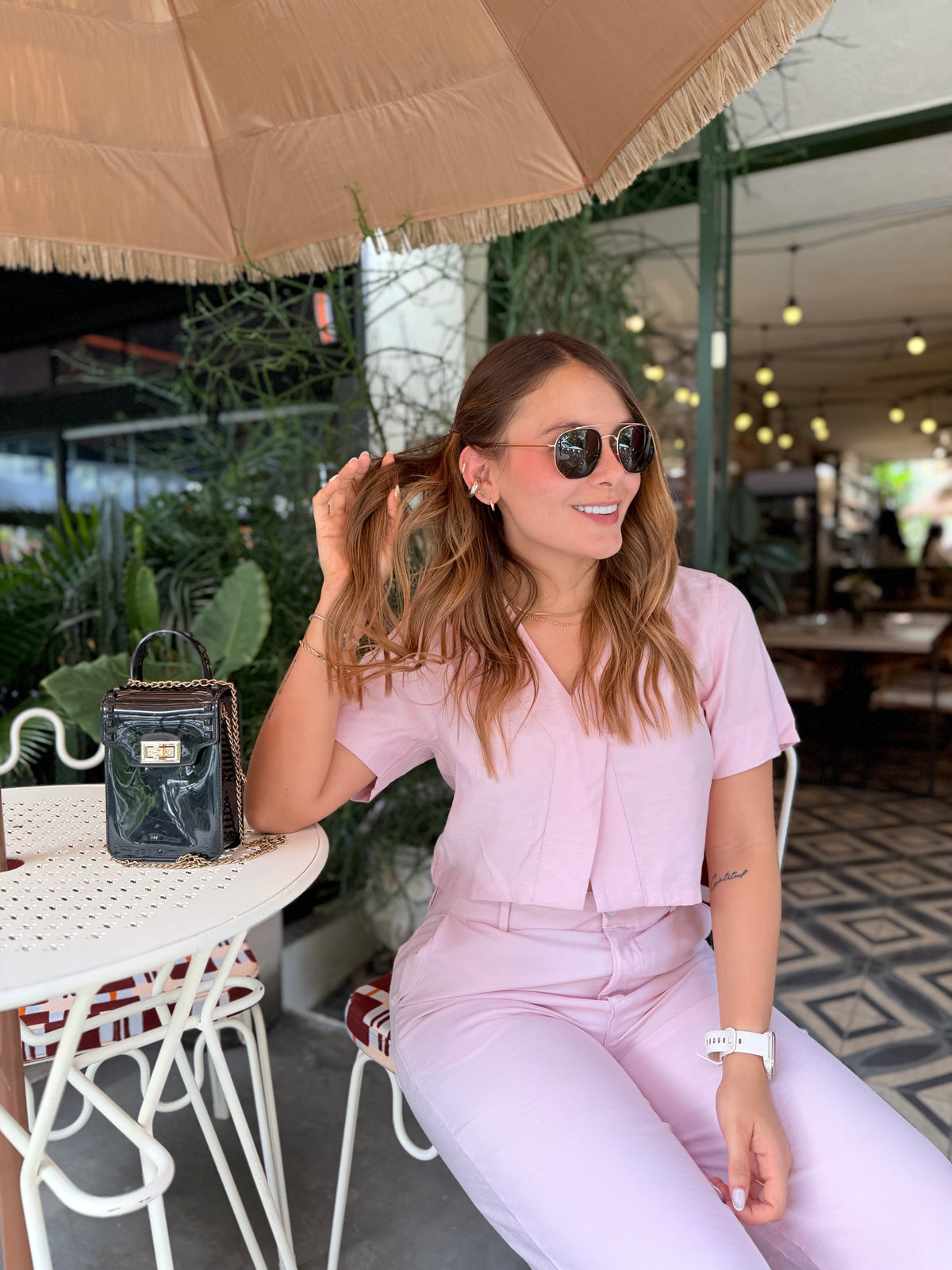 Blusa Tara Blanco Rosado