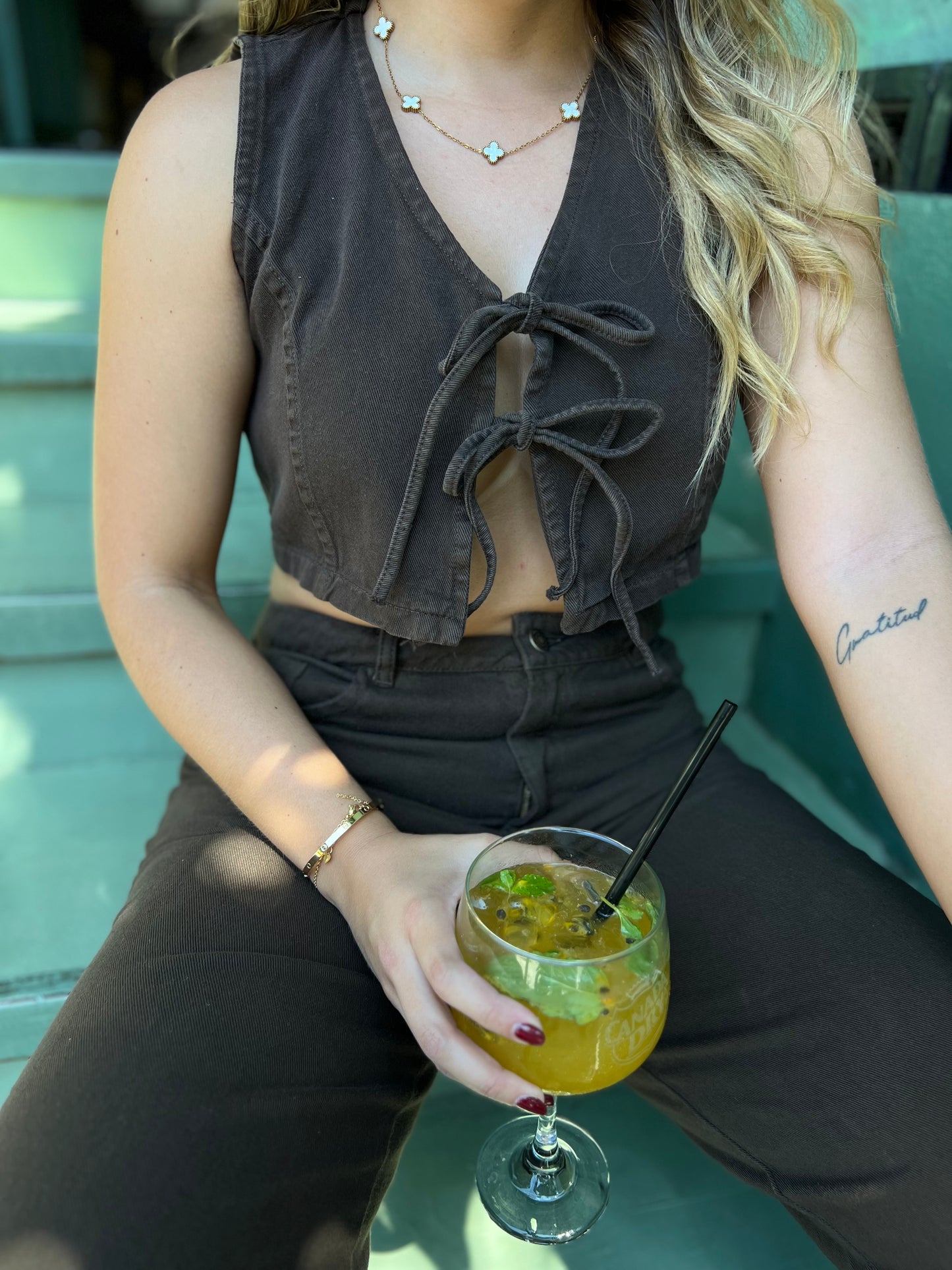 Top Melvi Denim Café