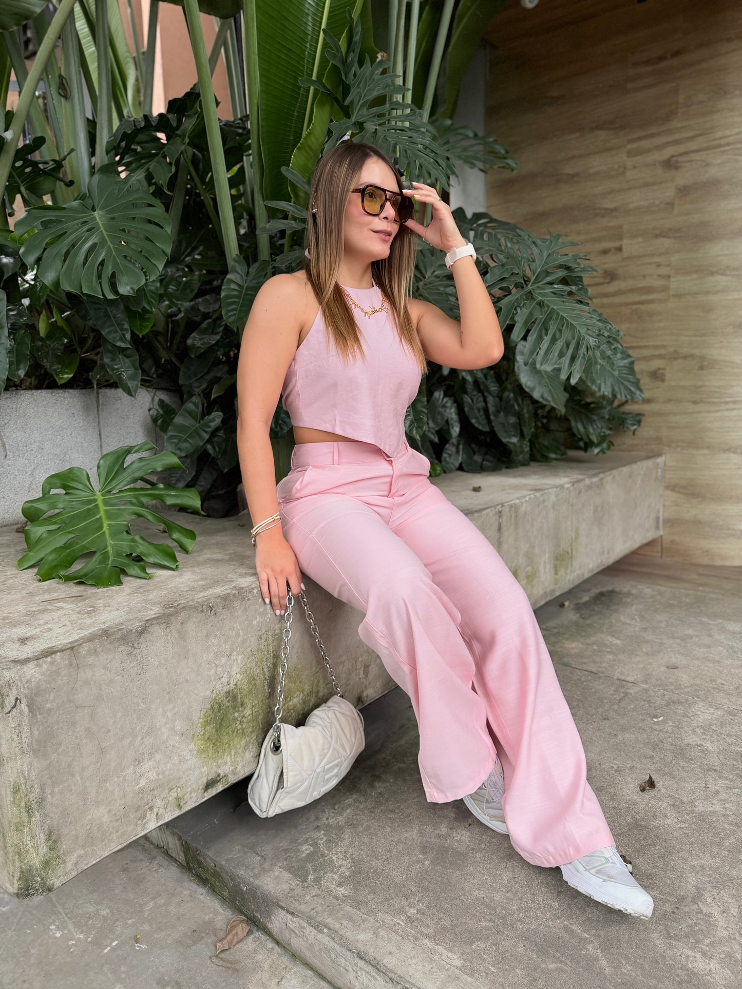 Top Delia Rosa