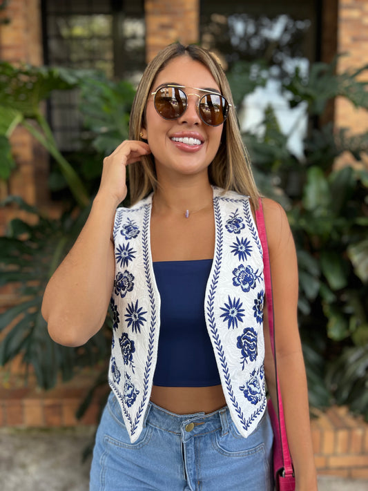 Chaleco Lotus Estampado