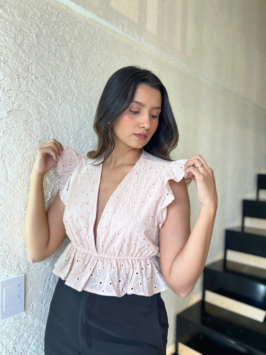 Blusa Laia Palo Rosa