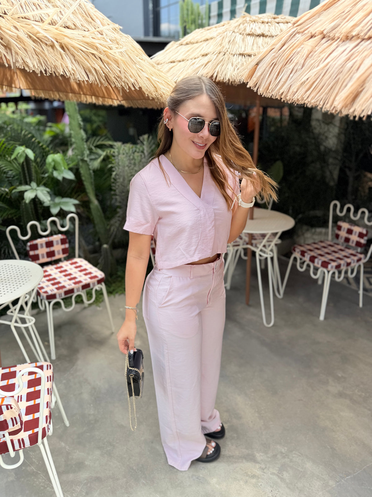 Blusa Tara Blanco Rosado