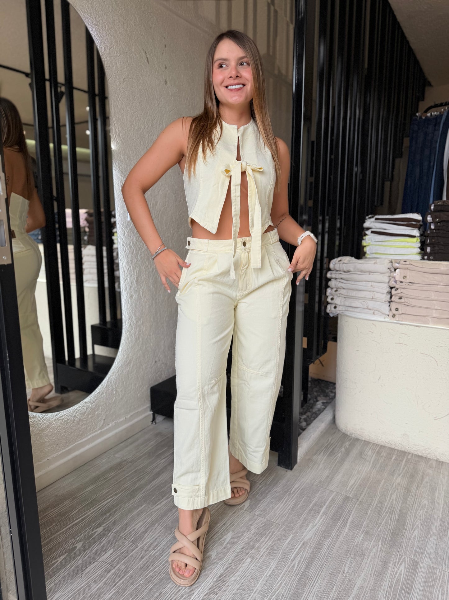 Jean Indigo Amarillo