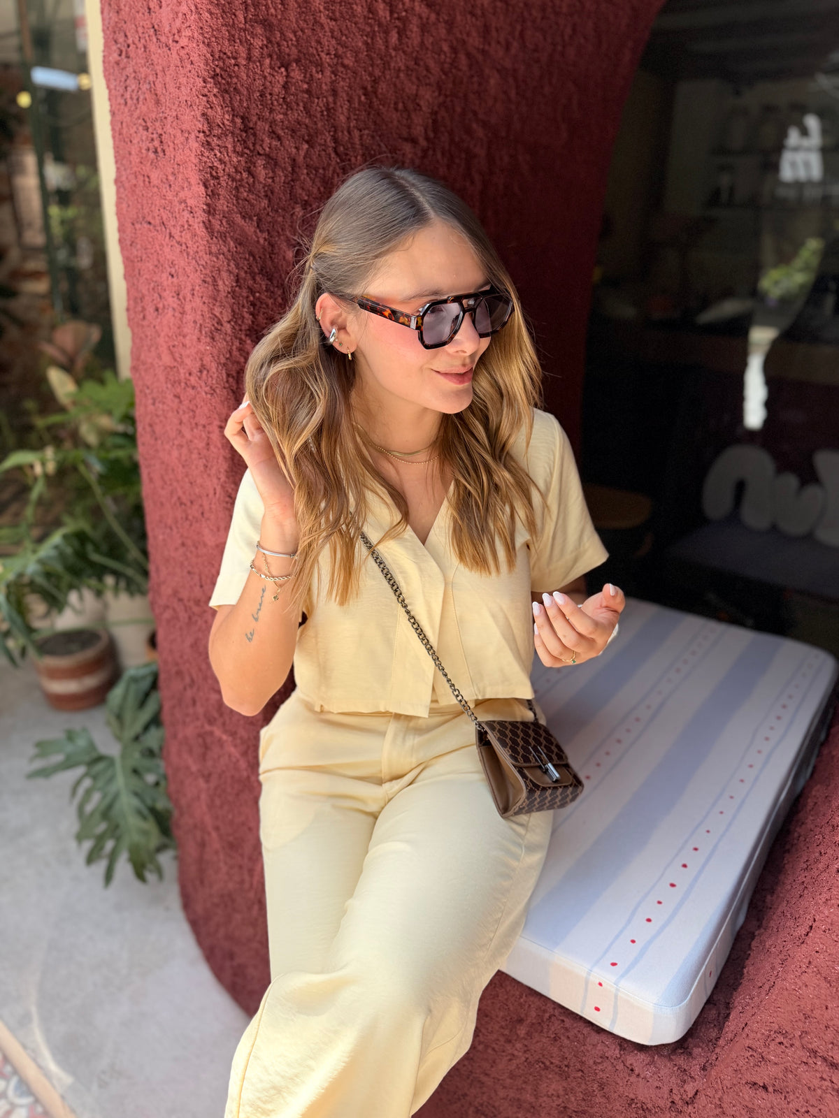 Blusa Tara Mantequilla