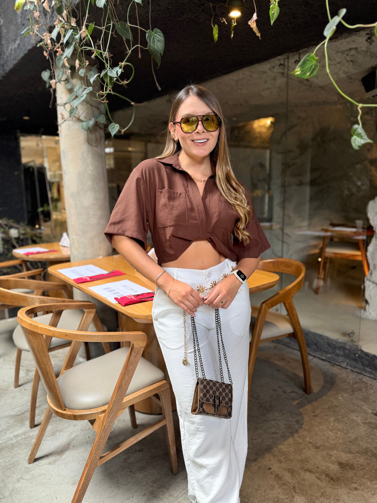 Blusa Cuarzo Cafe