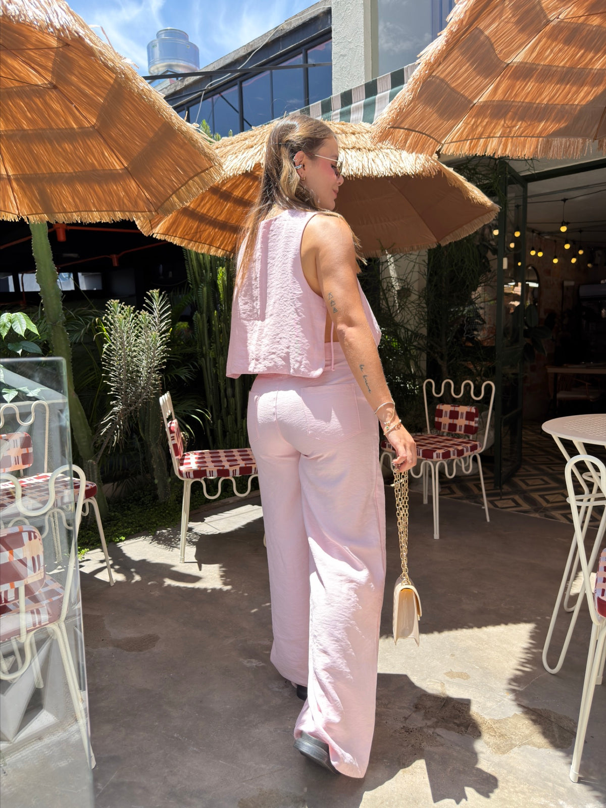 Blusa Latte Rosado