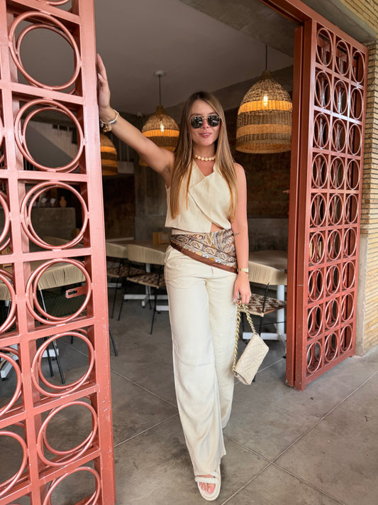 Blusa Grecia Crema