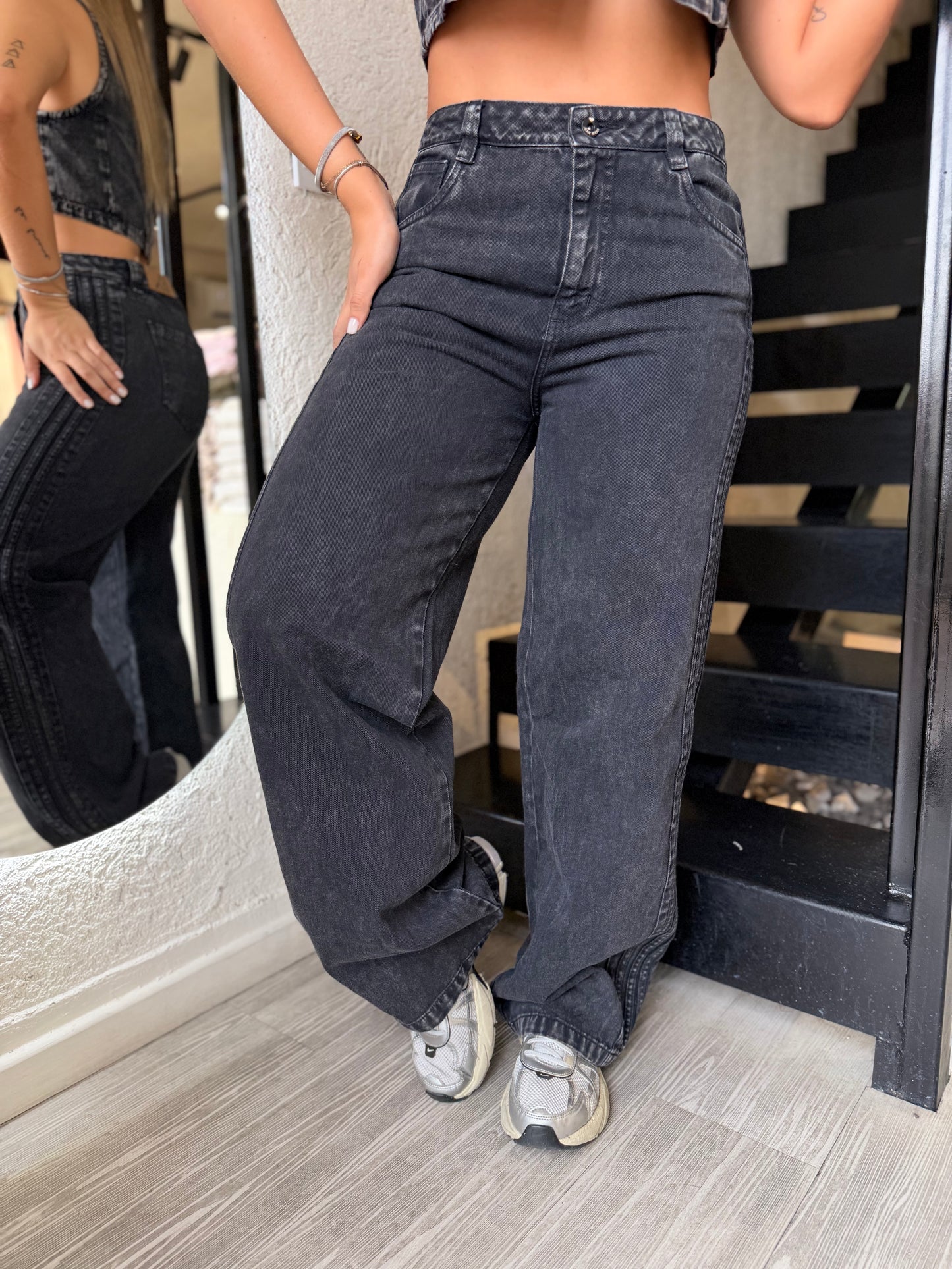 Jean Gael Negro Acid Wash