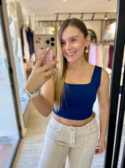Top Revel Azul Oscuro