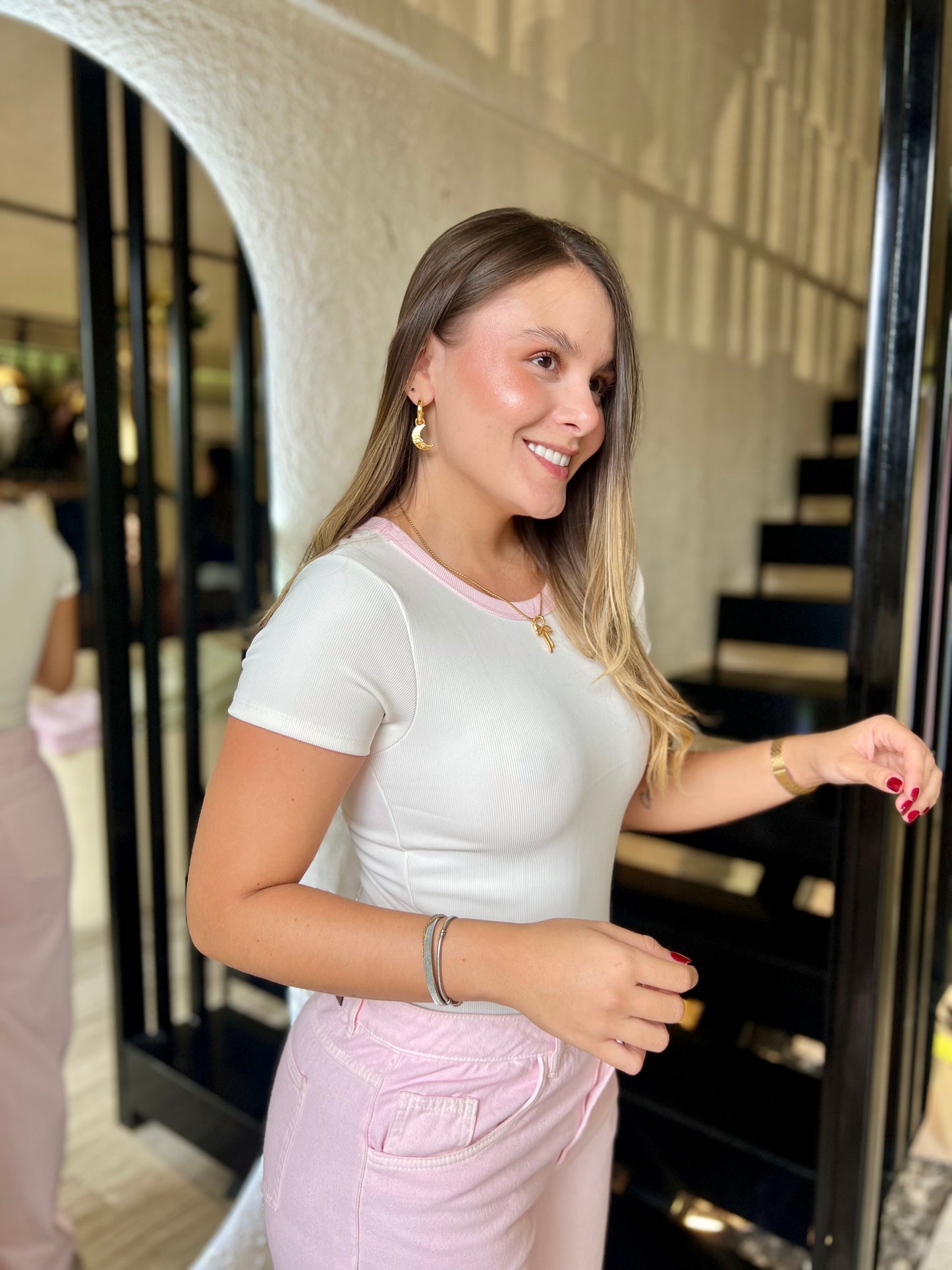 Body Manga Gina Blanco-Rosa