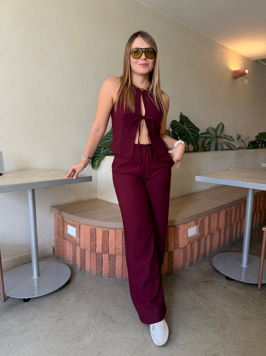 Pantalón Cuarzo Vinotinto