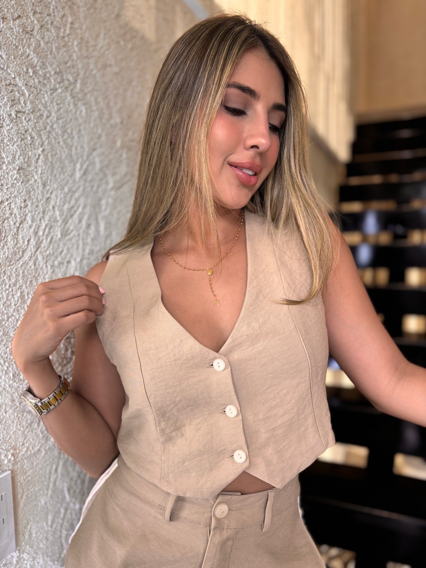 Chaleco Nola Nude