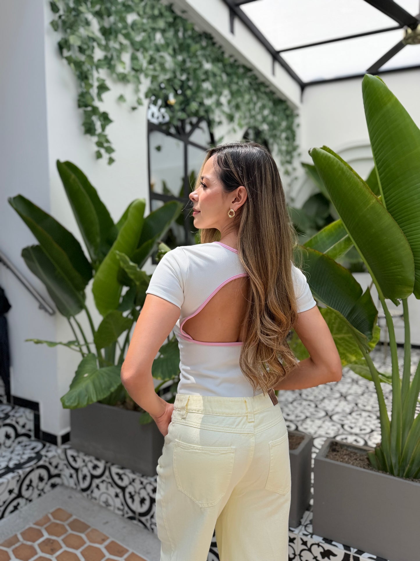 Body Verona Blanco-Rosa