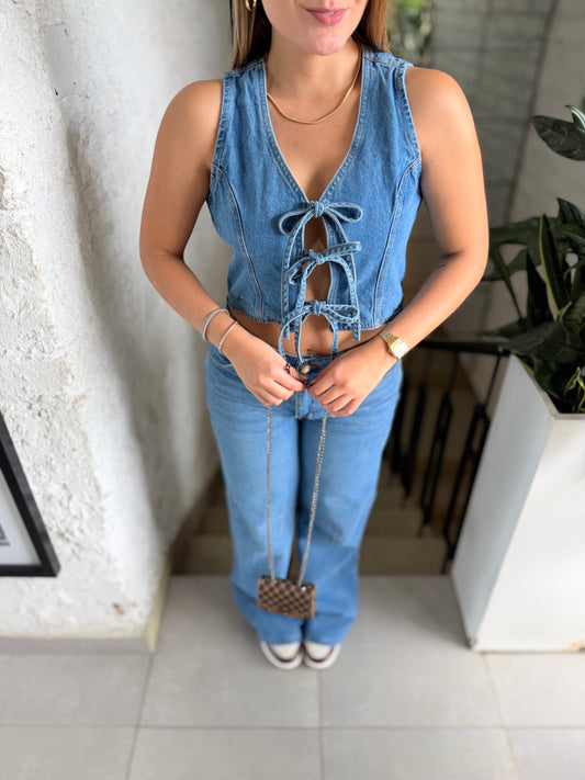Chaleco Denim Uma