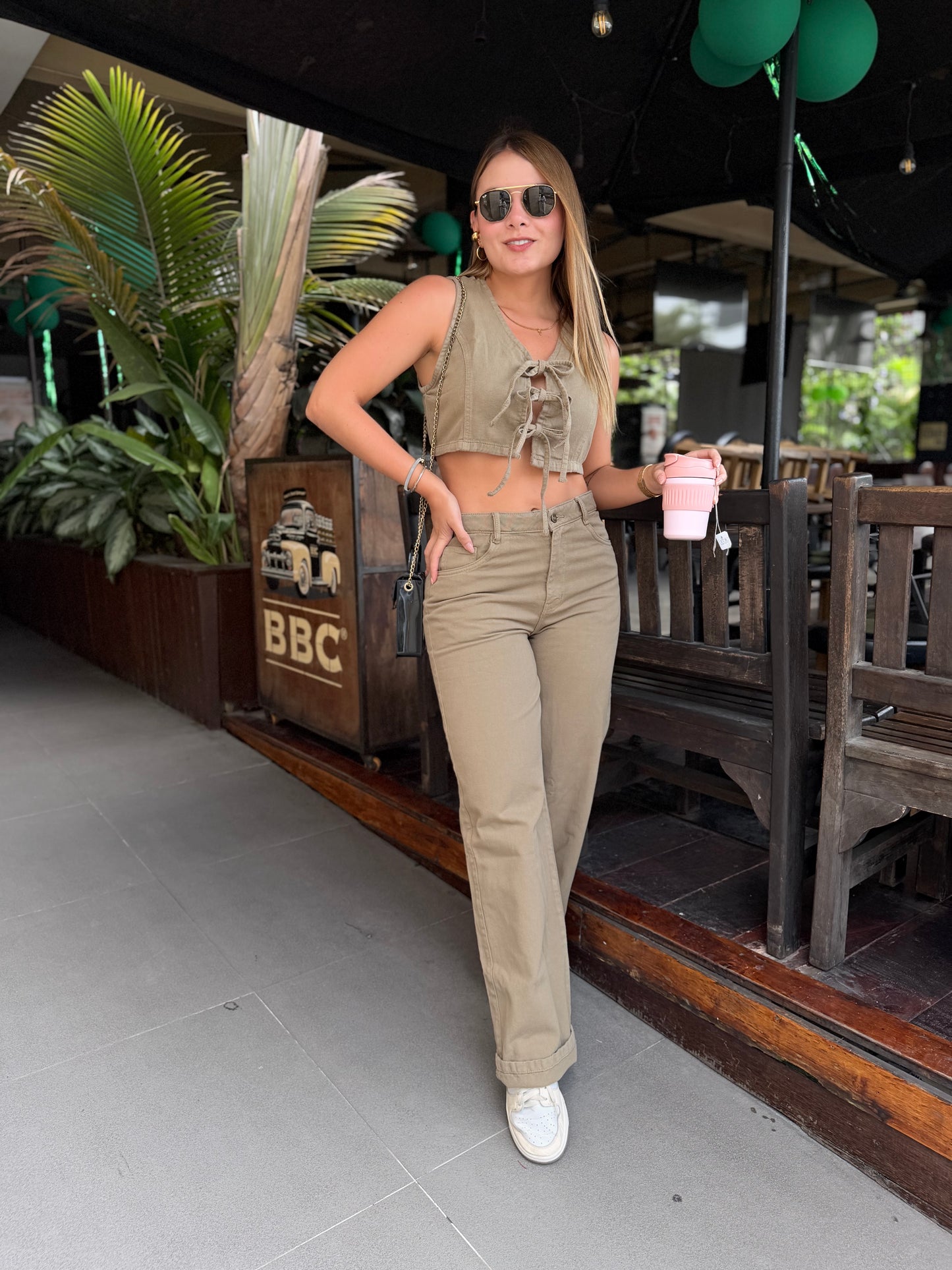 Jean Denver Denim Verde Militar