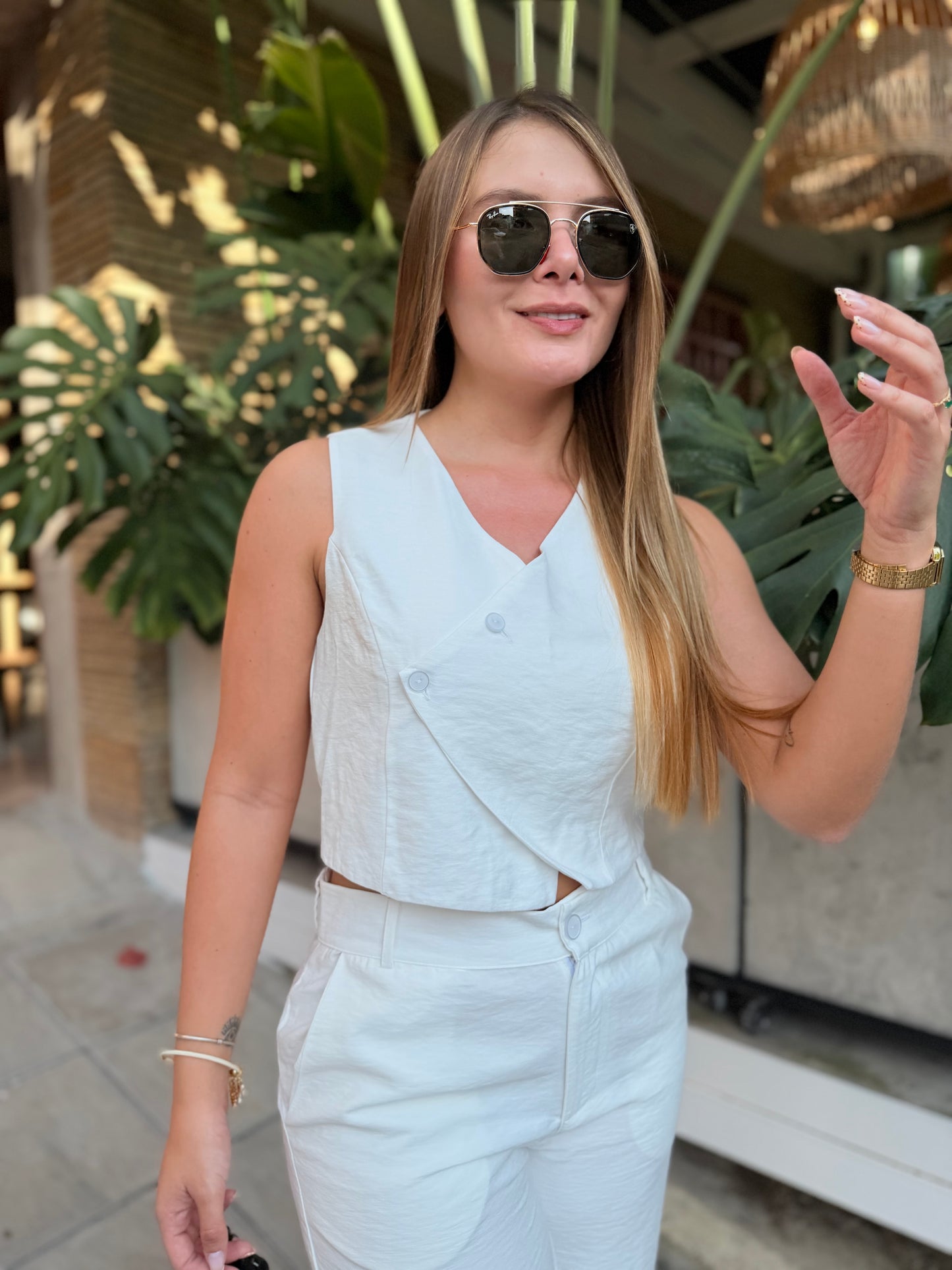 Blusa Grecia Blanco