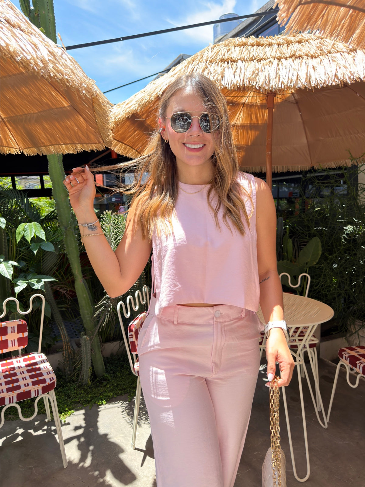 Blusa Latte Rosado