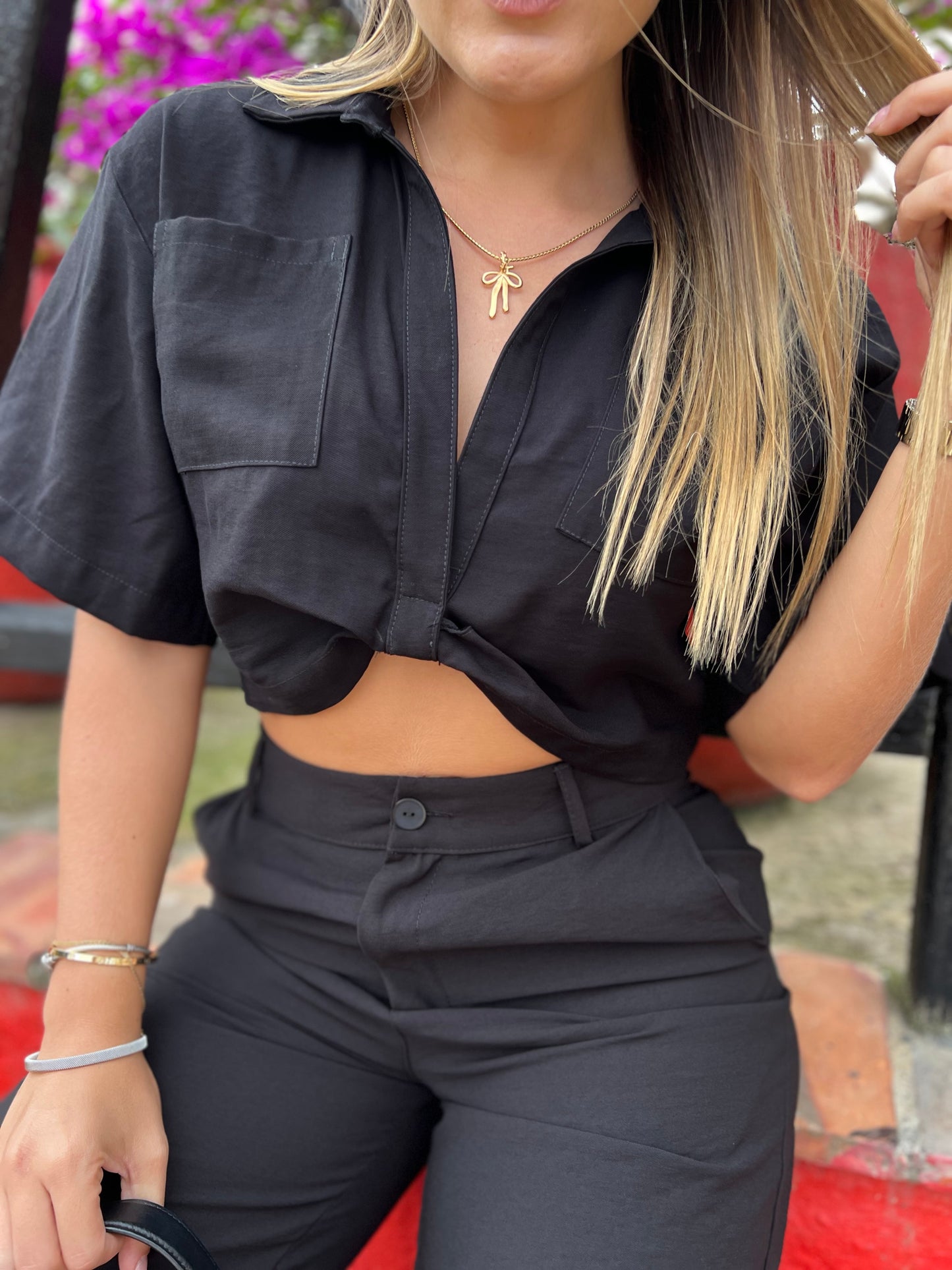 Blusa Cuarzo Negro