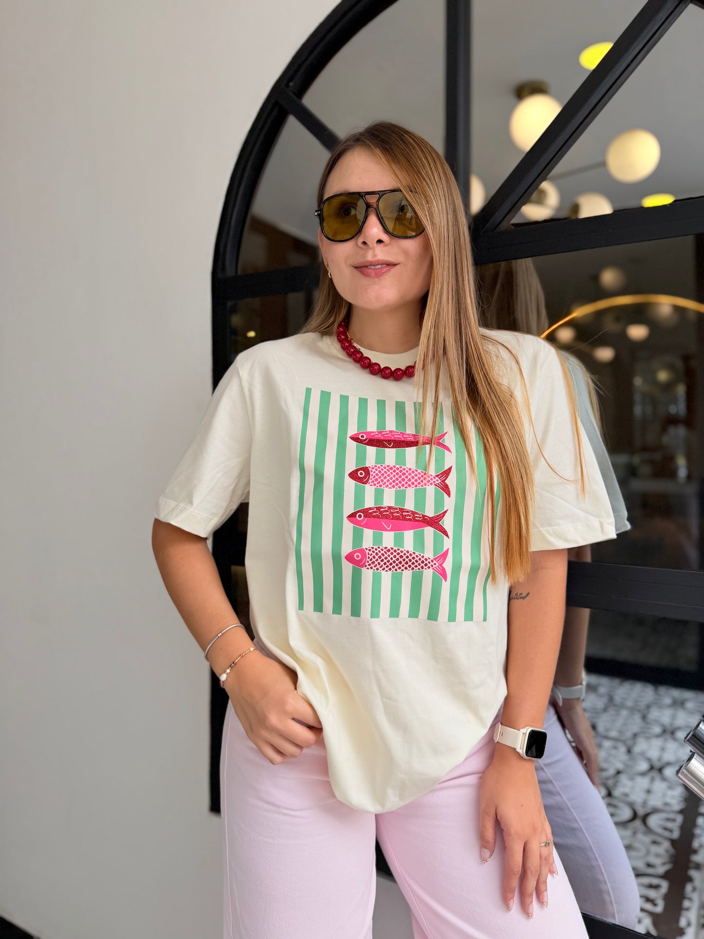 Camiseta Crema Pez