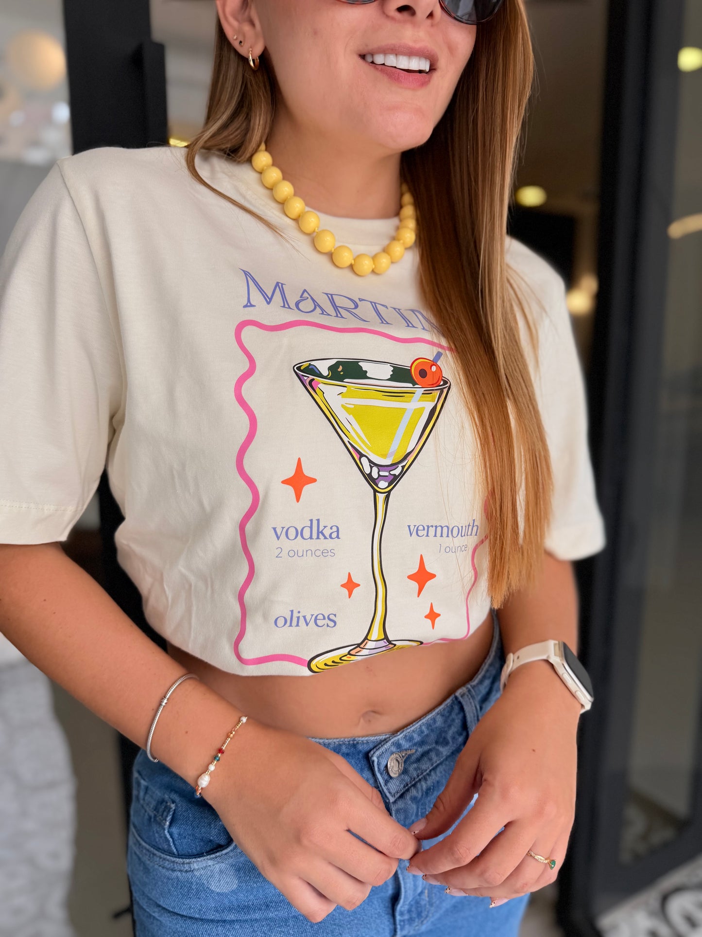Camiseta Crema Martini