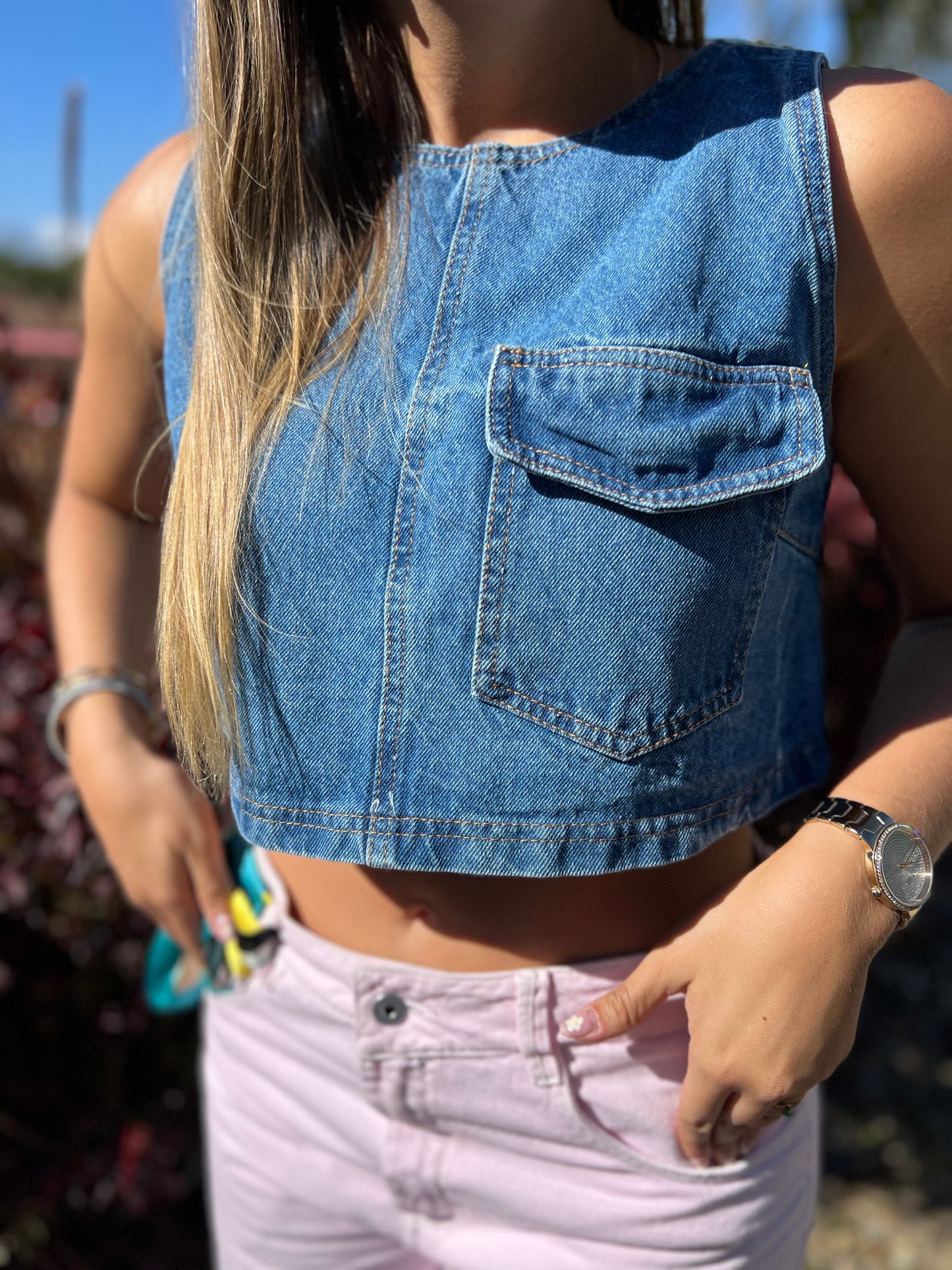 Blusa Denim Ágata