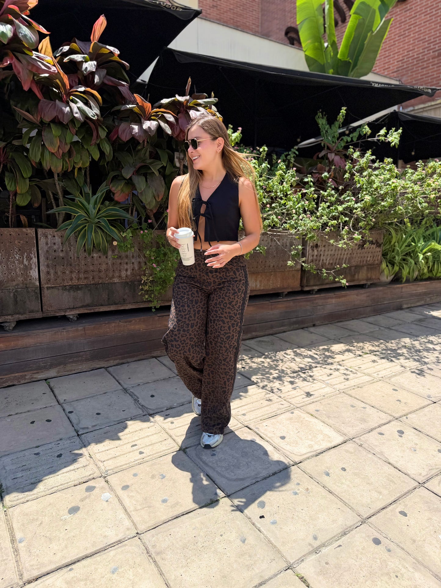 Jean Print Gadel Cafe-Negro