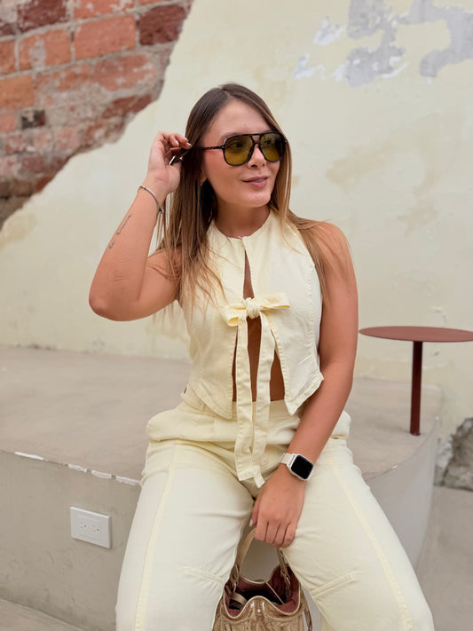 Top Índigo Amarillo