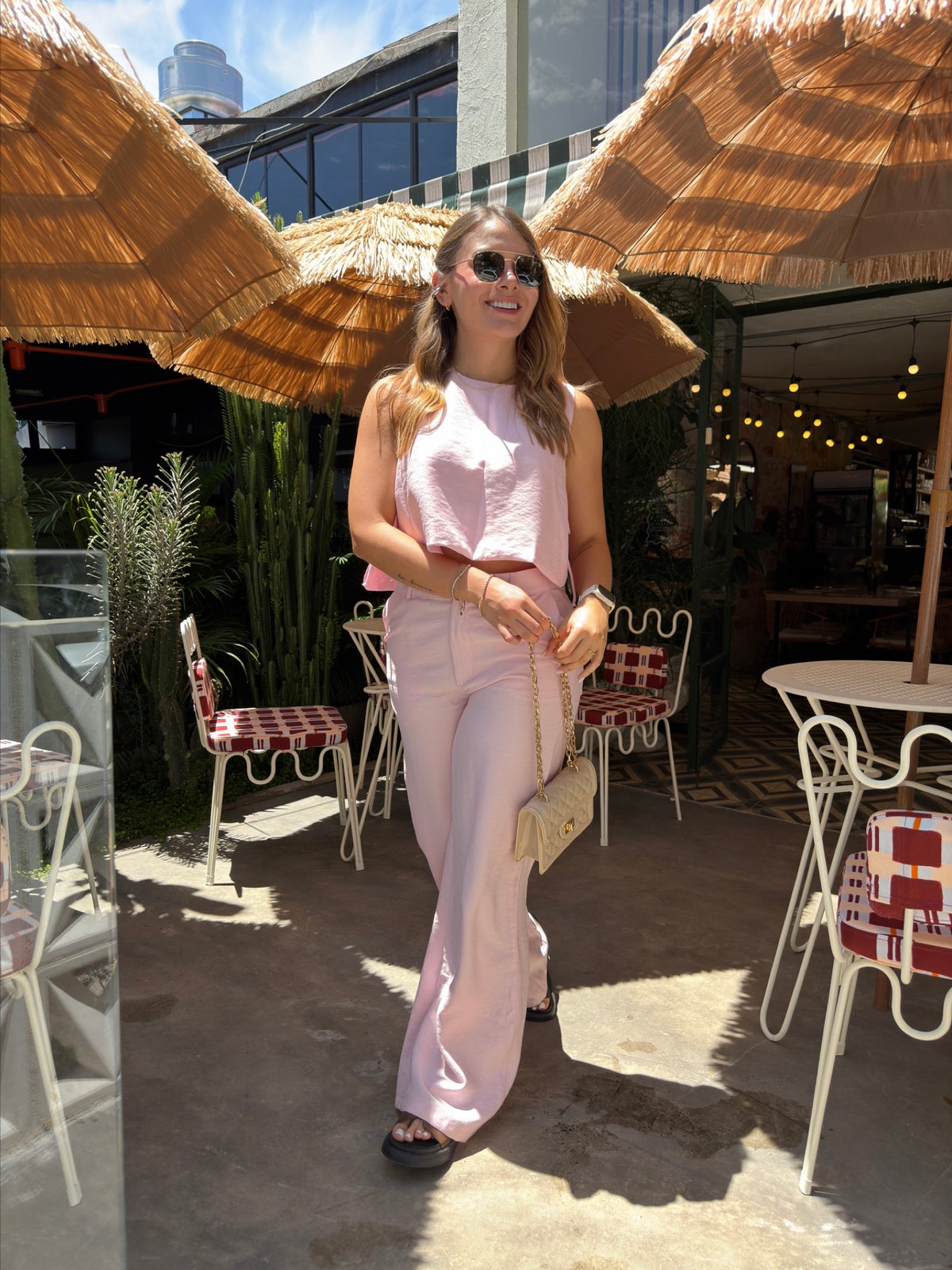 Blusa Latte Rosado
