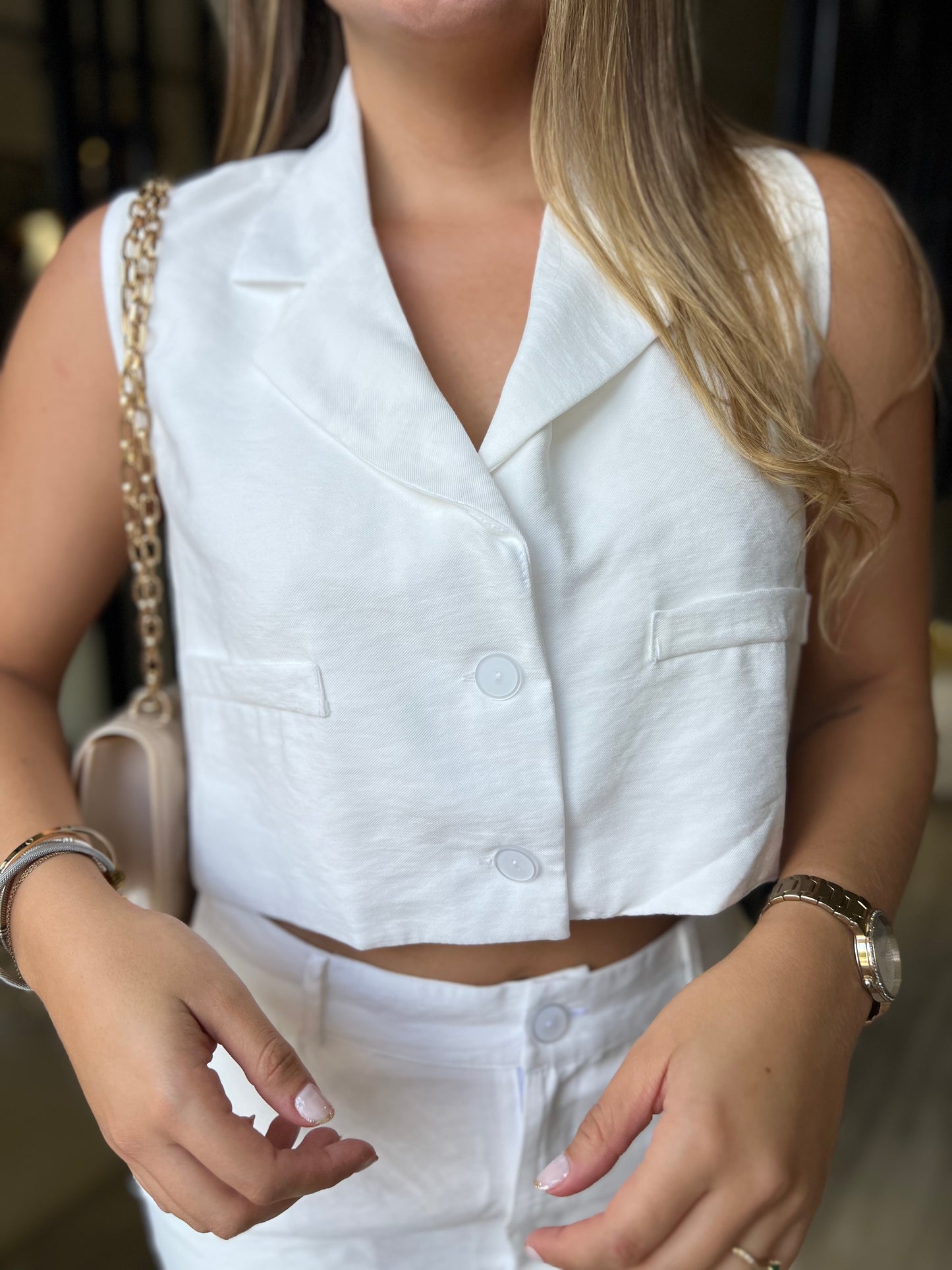 Chaleco Nia Blanco