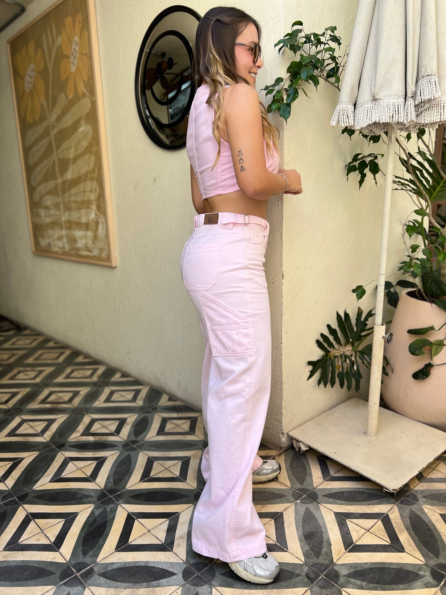 Pantalón Luna Rosa pastel