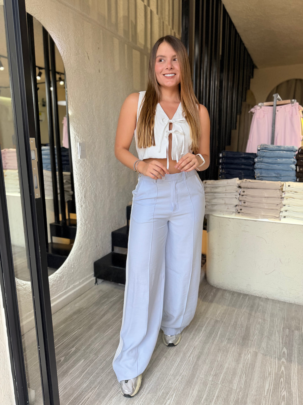 Pantalón Olivia Celeste