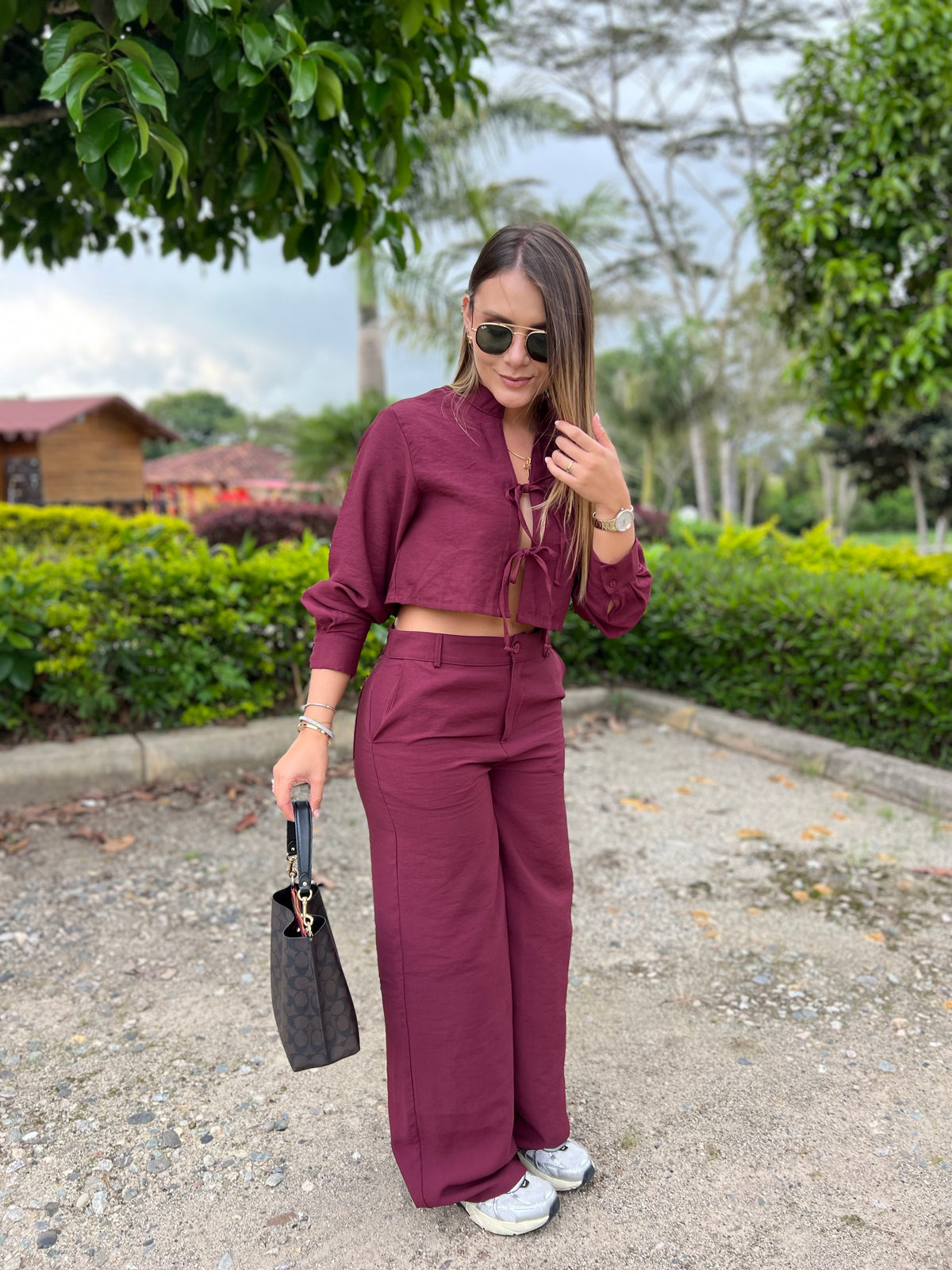Pantalón Alexa Vinotinto