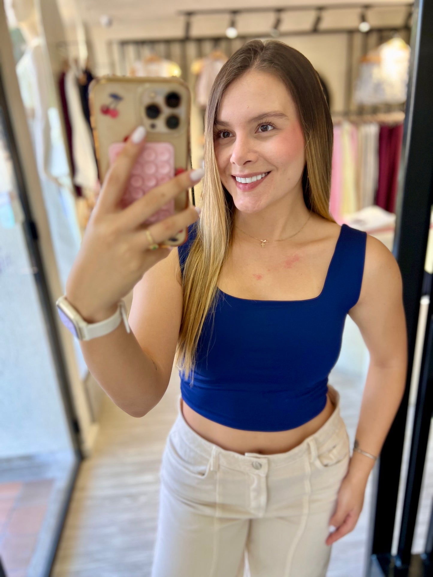 Top Revel Azul Oscuro