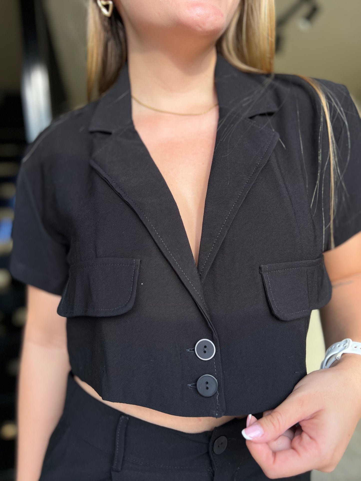 Chaleco Safari Negro
