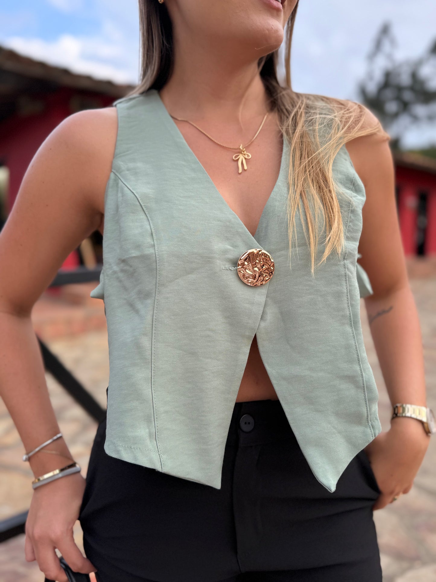 Blusa Chai Verde