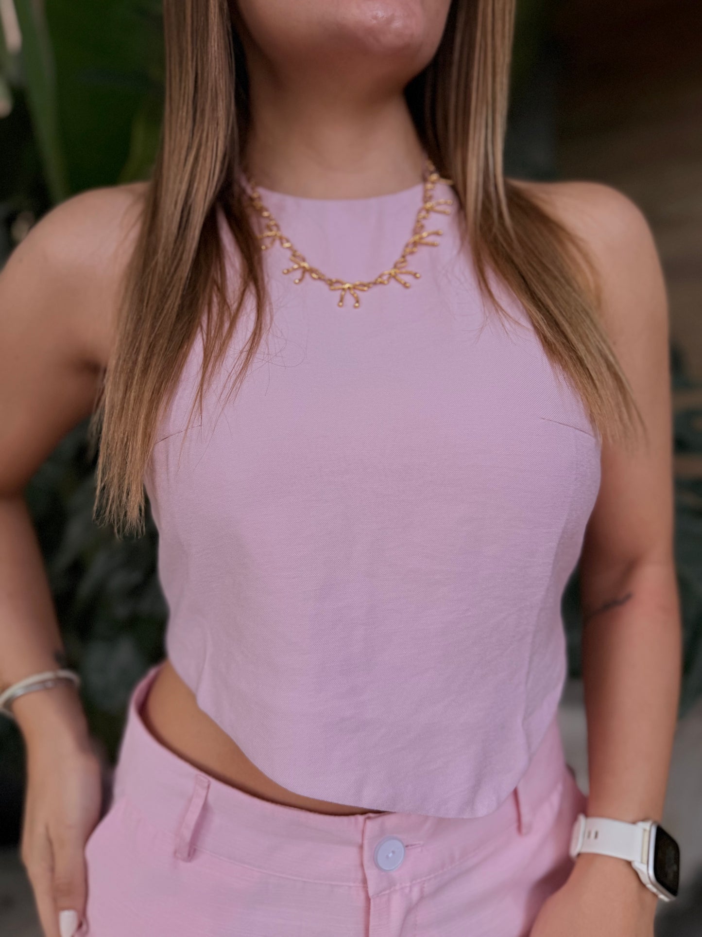 Top Delia Rosa