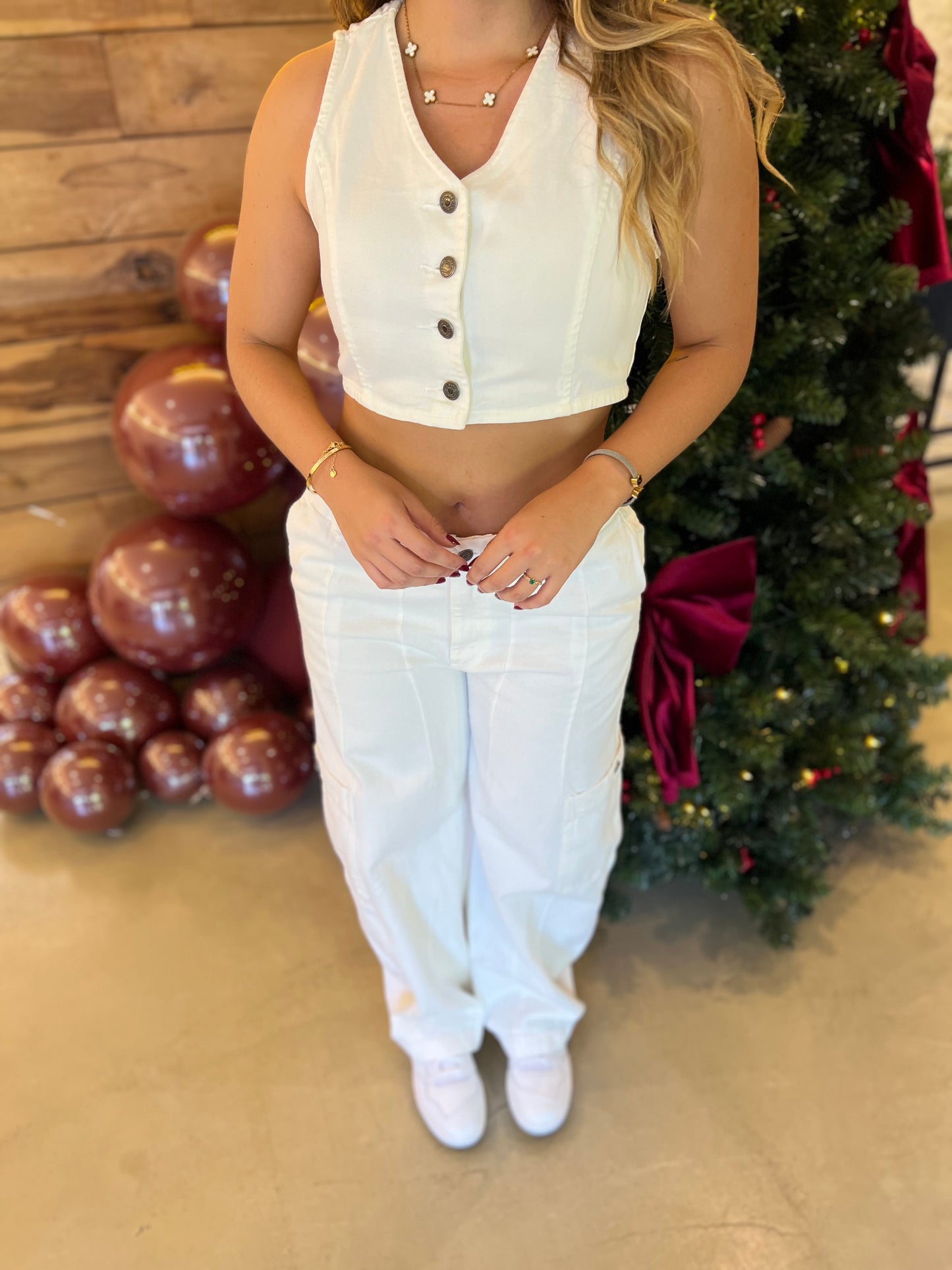 Top Boulan Denim Blanco