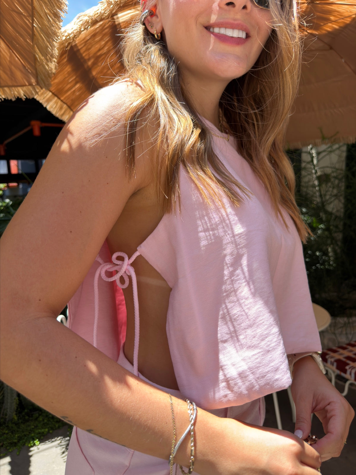 Blusa Latte Rosado